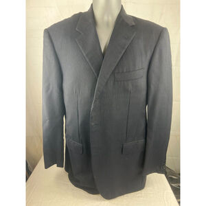 Men’s Tessuto Ermenegildo Zegna Australian Wool Pinstriped Suit Jacket Size 54